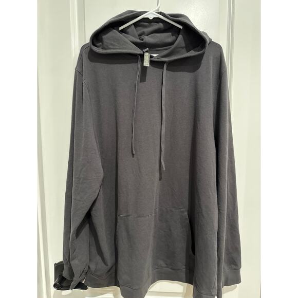 MSRP $99 SKIMS MEN Charcoal Gray Cotton Lounge Hoodie Size XL | SAME DAY SHIP - Picture 5 of 11
